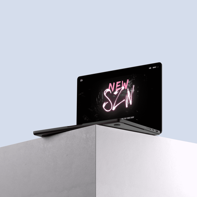 MacBook Pro on Cube, Viewed from Below